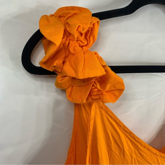 NWoT Vince Camuto Ruffle Strap Sleeveless Maxi Dress, size M - Picture 6 of 11